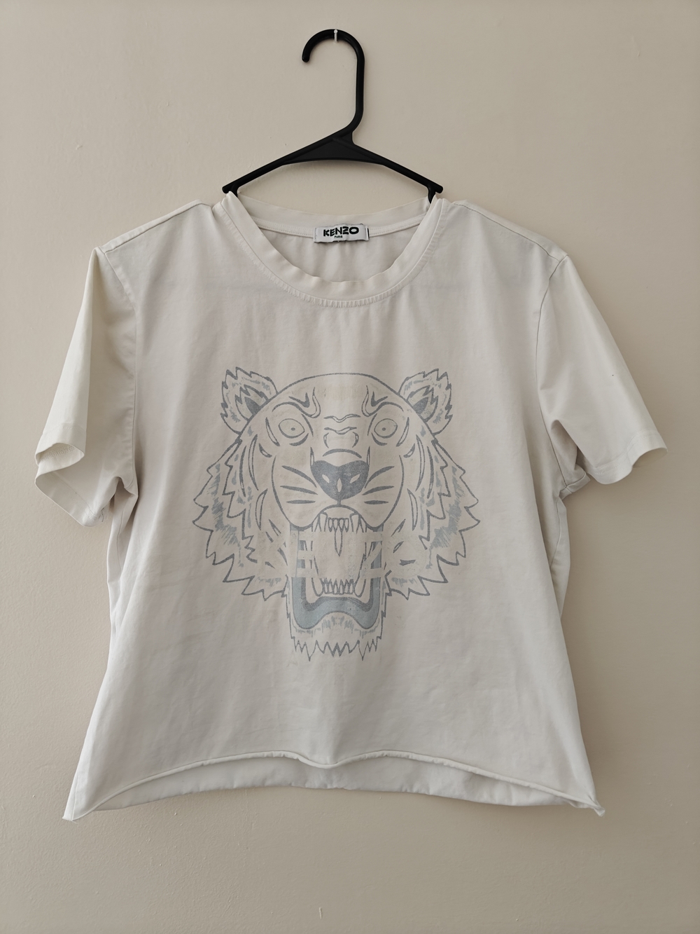 Kenzo White Tiger Graphic Tee Women's Size S-M